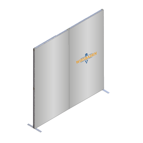 FASTFRAME™ gerade Wand | 2 Module | mit Druck